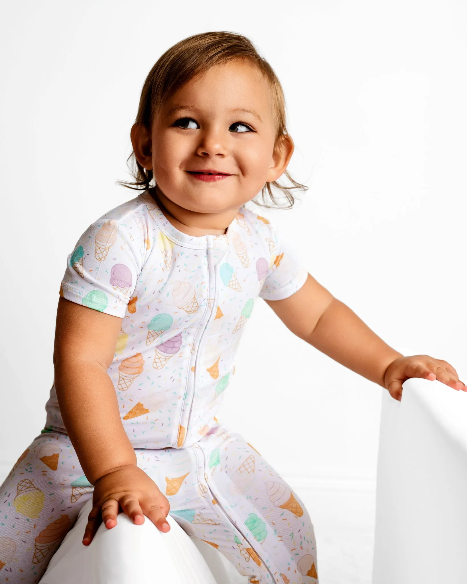 Swirls Zippy Romper