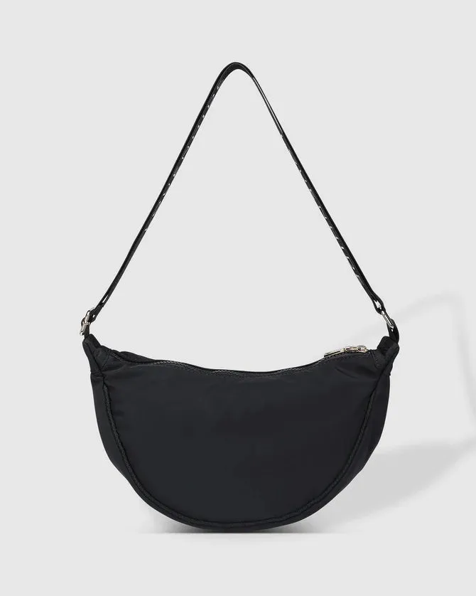 Sylvia Nylon Crossbody Bag - Black