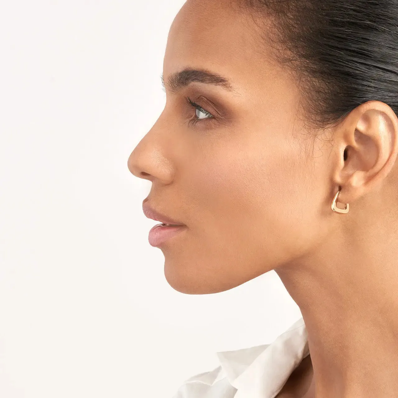 Tapered Square Hoop Earrings