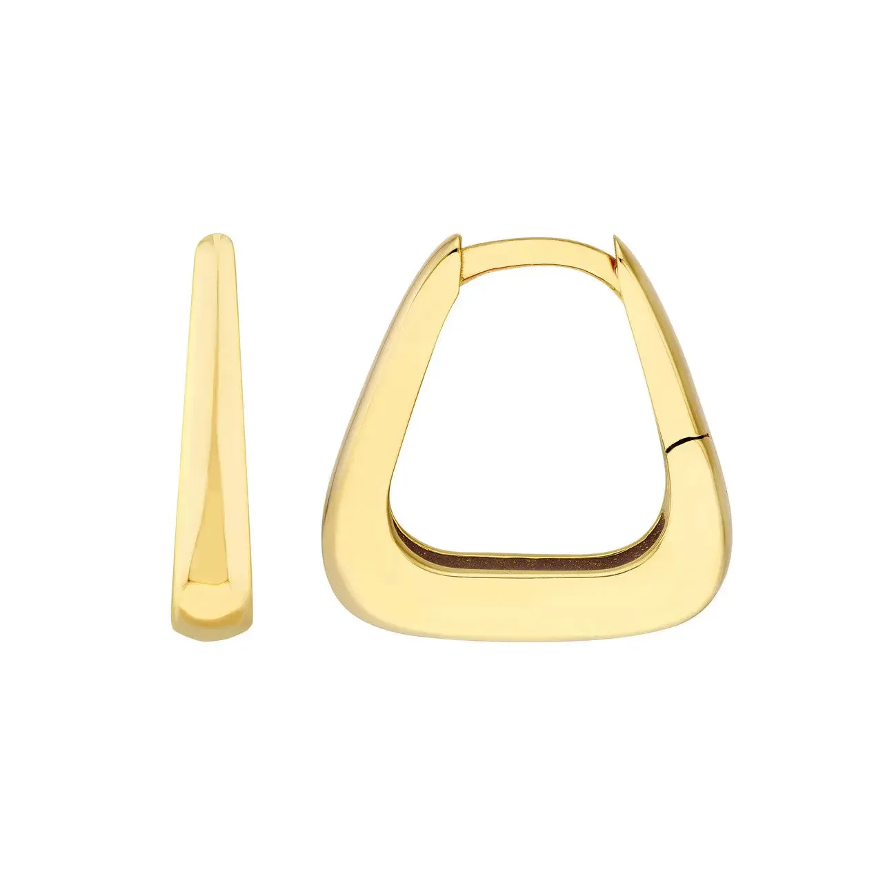 Tapered Square Hoop Earrings