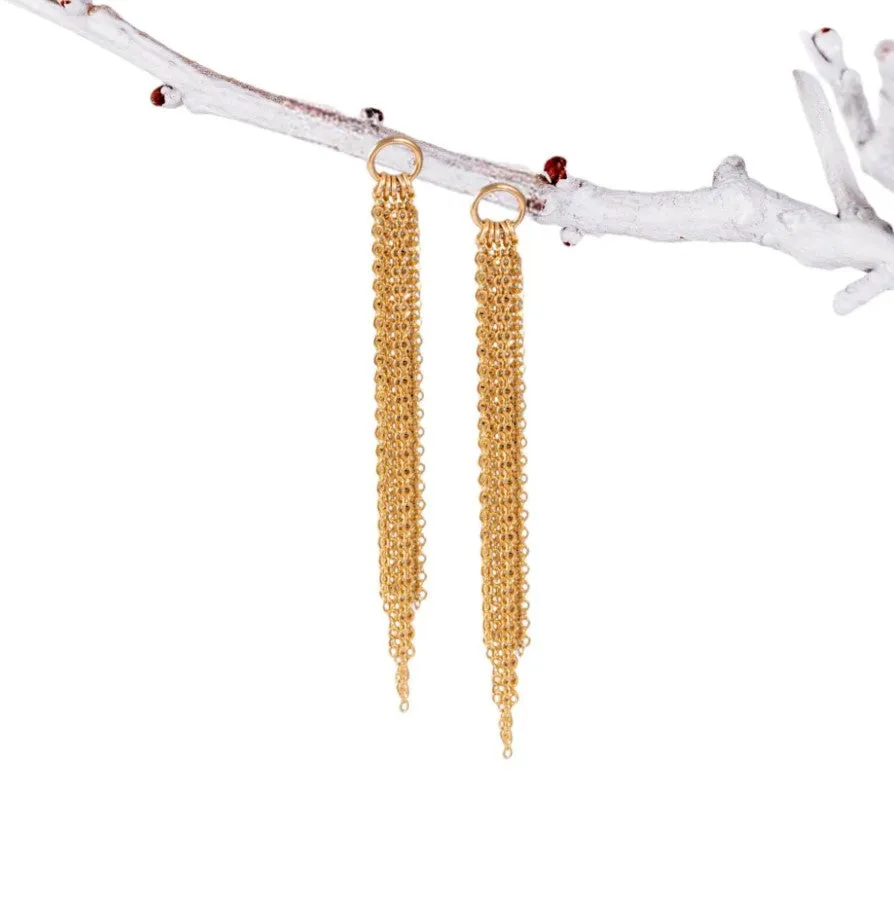 Tassel Circle Stud Earrings
