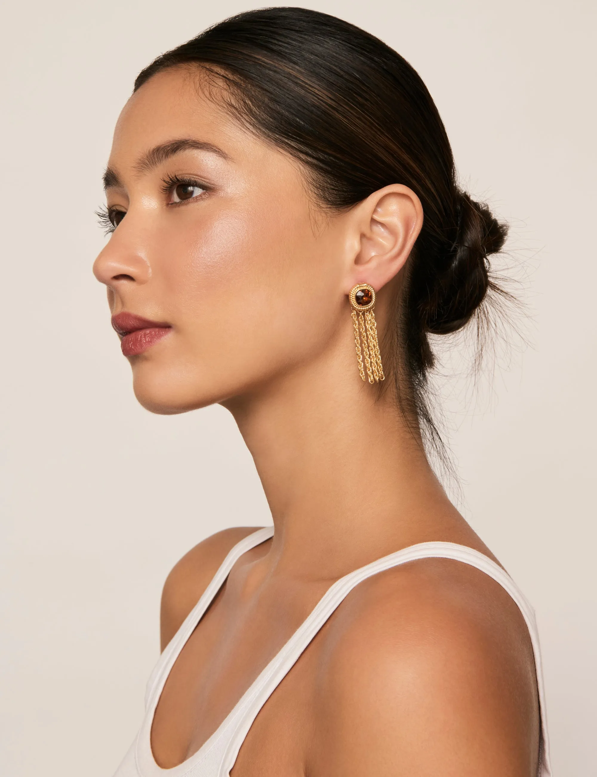 TASSEL STONE STUDS