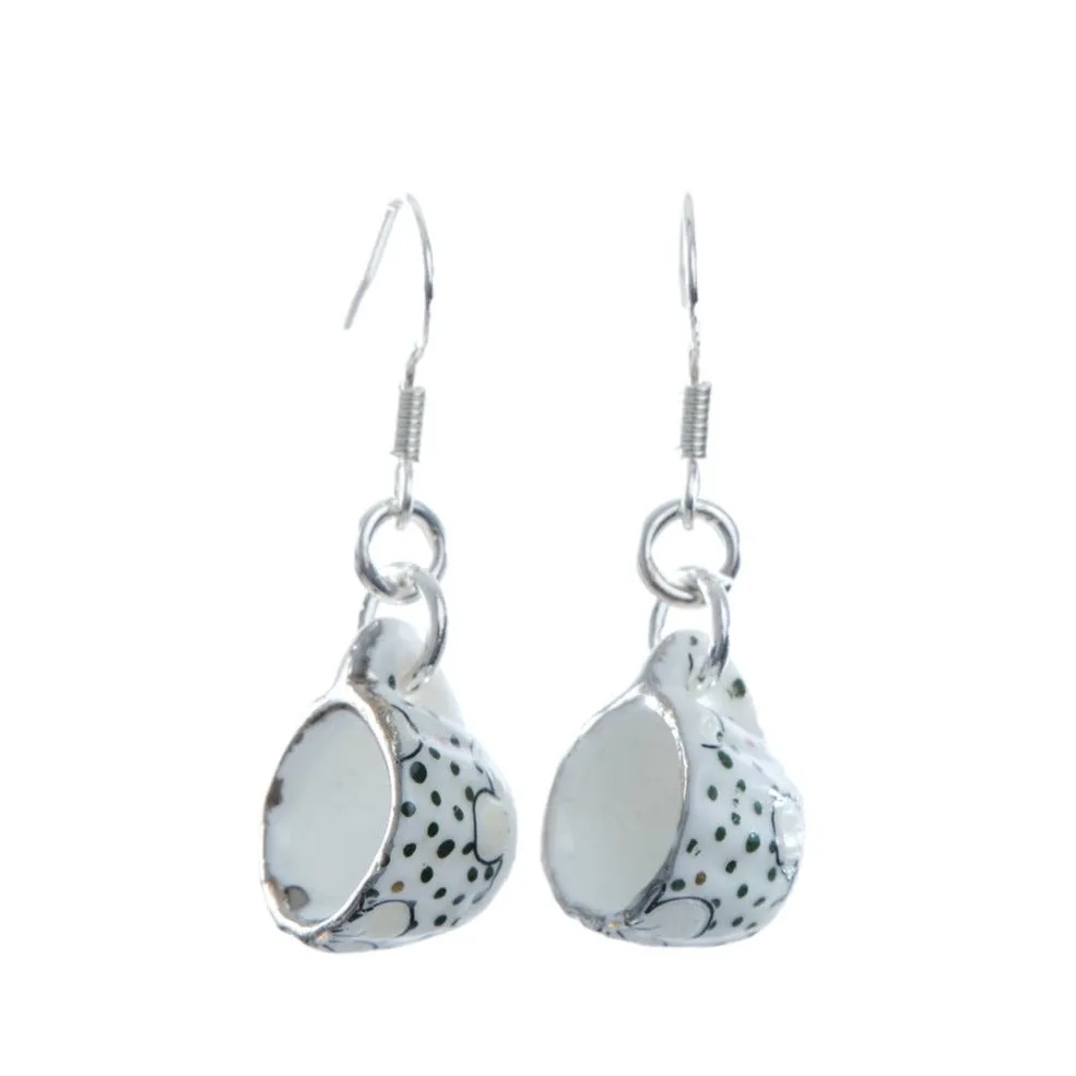 Tea Cup Dangle Earrings-Patterns