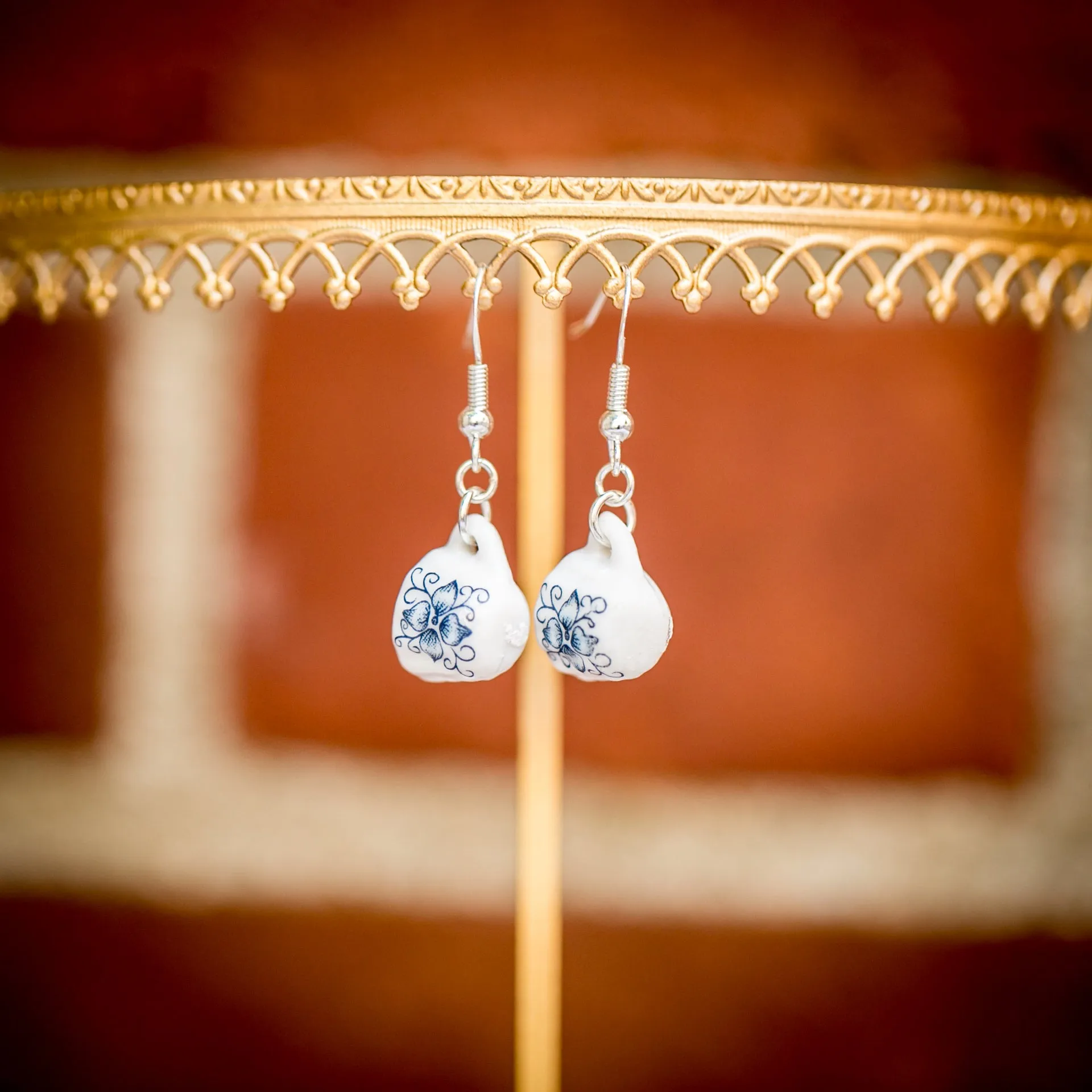 Tea Cup Dangle Earrings-Patterns
