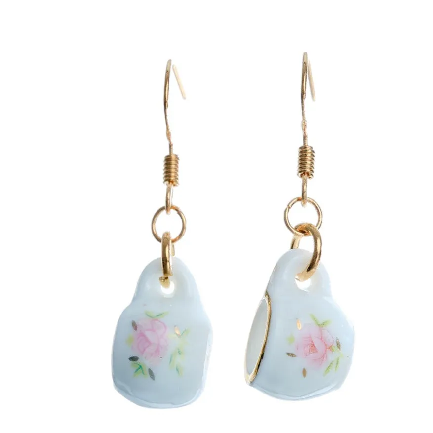 Tea Cup Dangle Earrings-Patterns