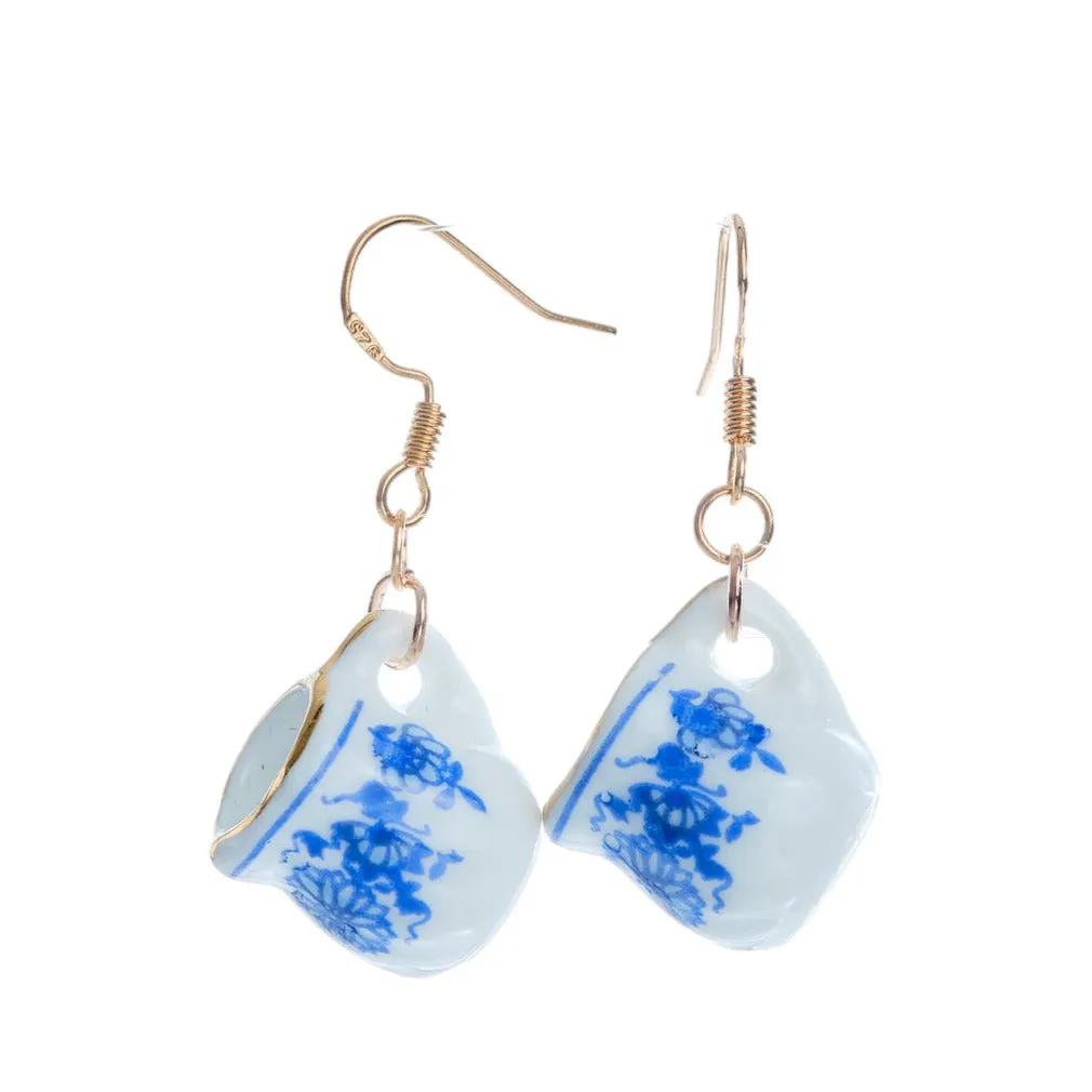 Tea Cup Dangle Earrings-Patterns