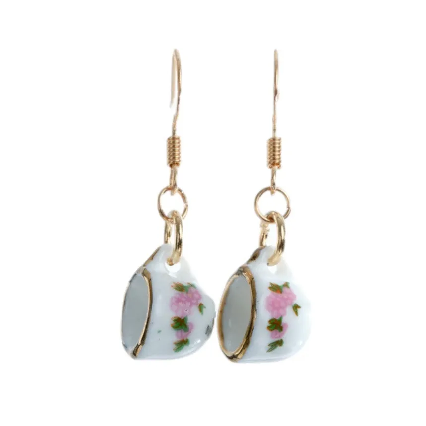 Tea Cup Dangle Earrings-Patterns