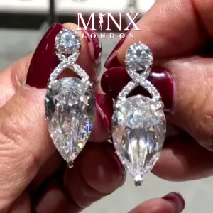 Teardrop Earrings | Womens Diamond Earrings | Pear Shape Earrings | Teardrop Earrings | Diamond Earrings | Diamond Earrings | Stud Earrings