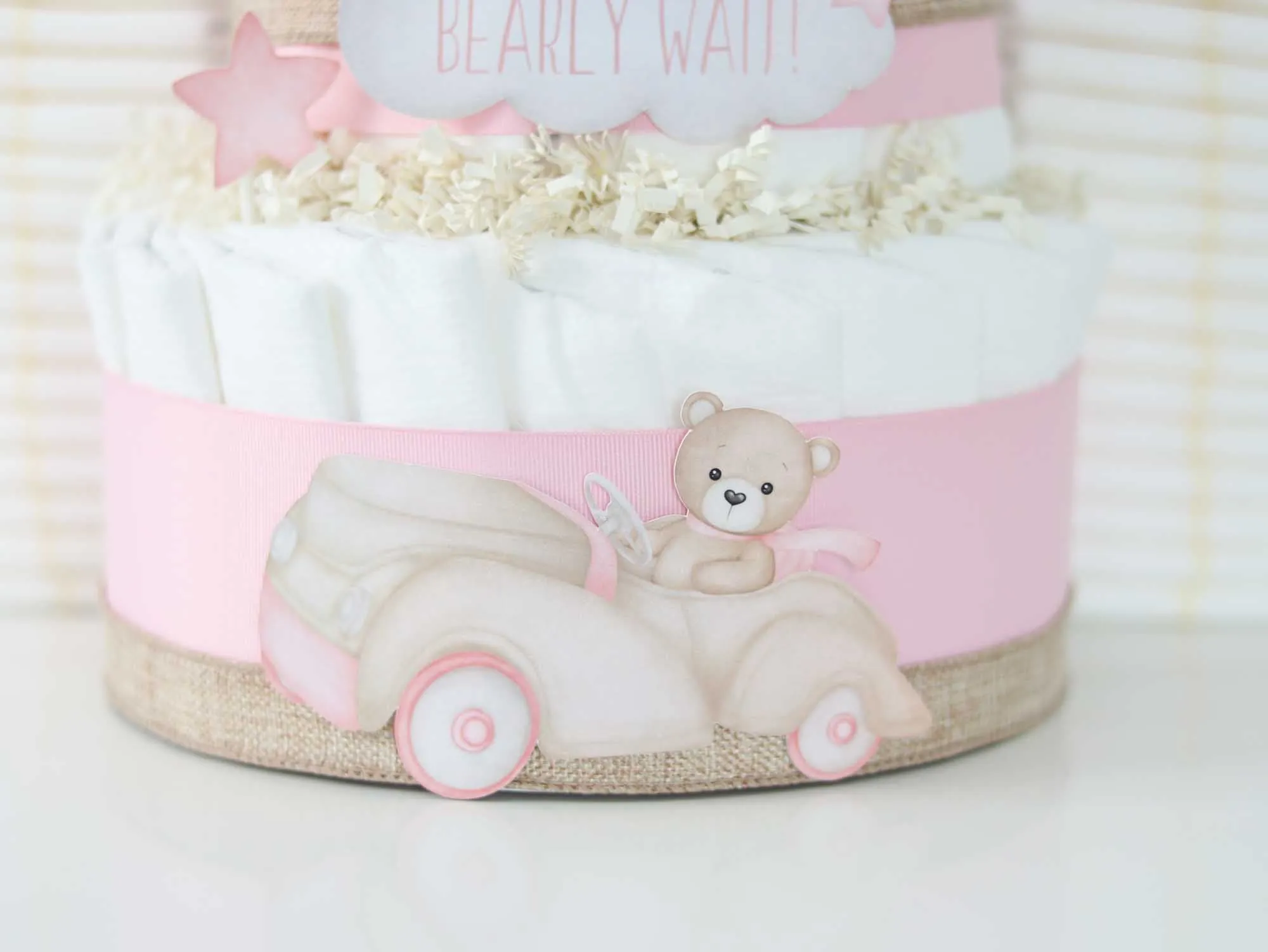 Teddy Bear Diaper Cake Collection - Pink  SKU:  DCBG1007