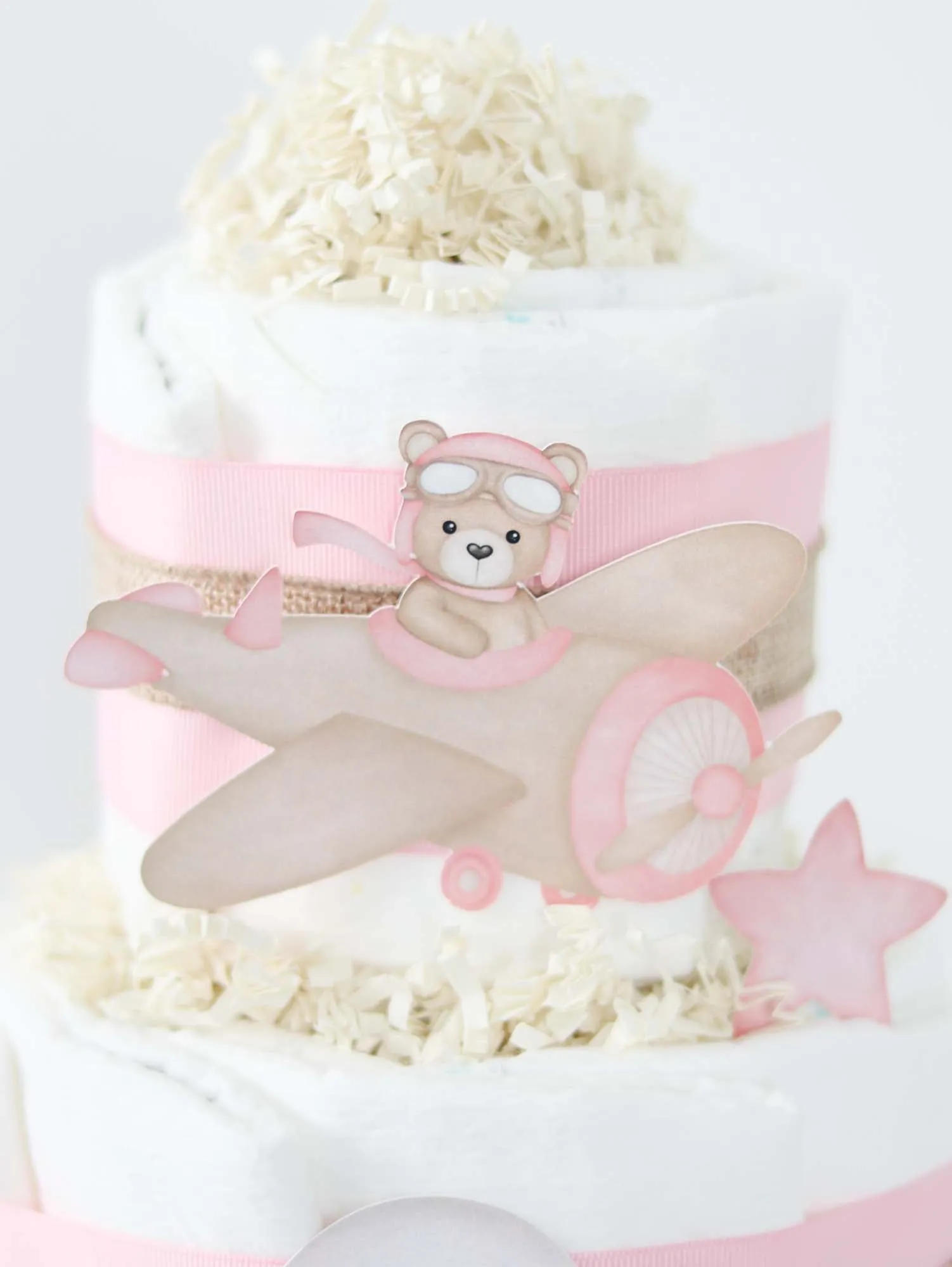 Teddy Bear Diaper Cake Collection - Pink  SKU:  DCBG1007