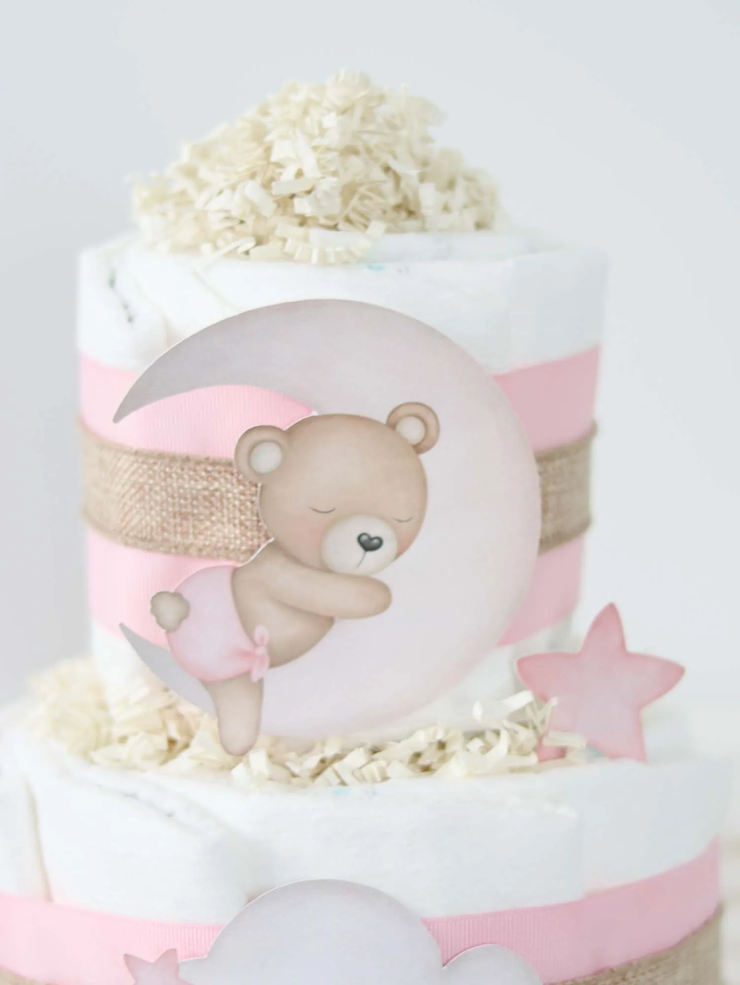 Teddy Bear Diaper Cake Collection - Pink  SKU:  DCBG1007