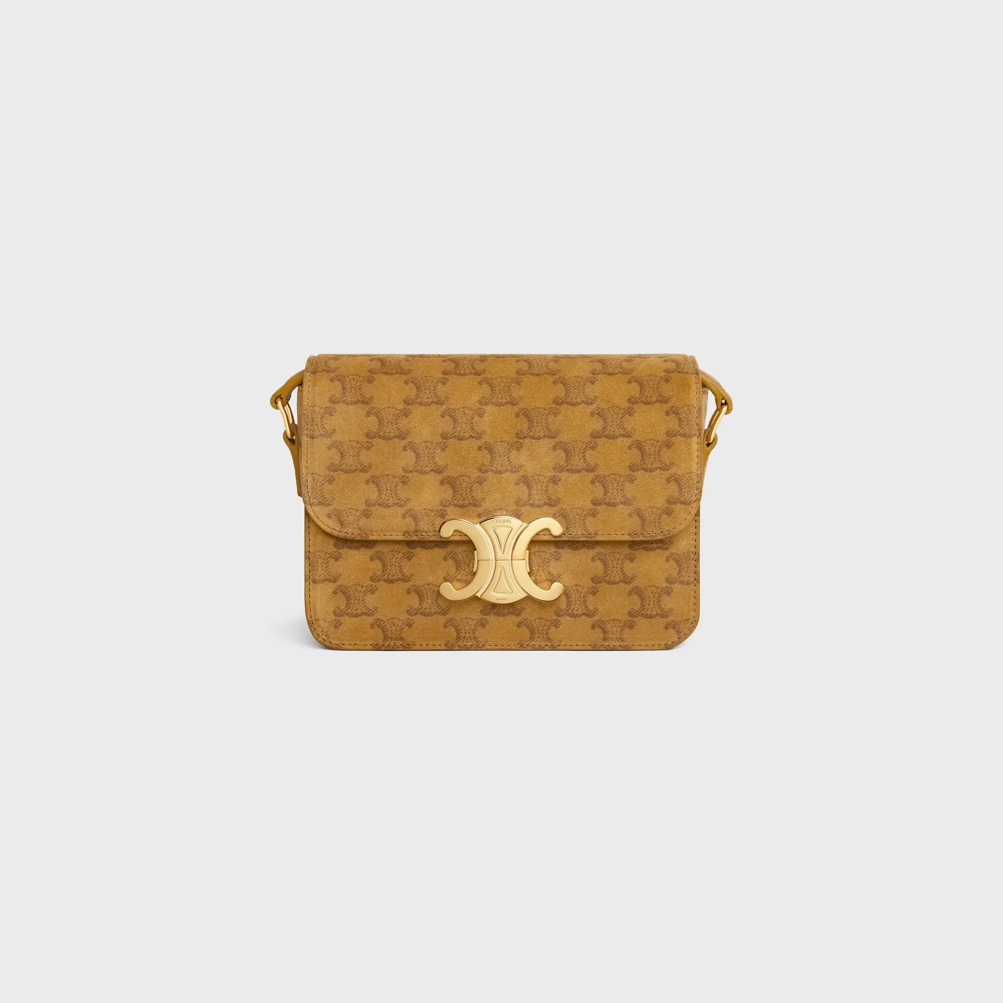 Teen Triomphe In Suede Calfskin With Triomphe All-over