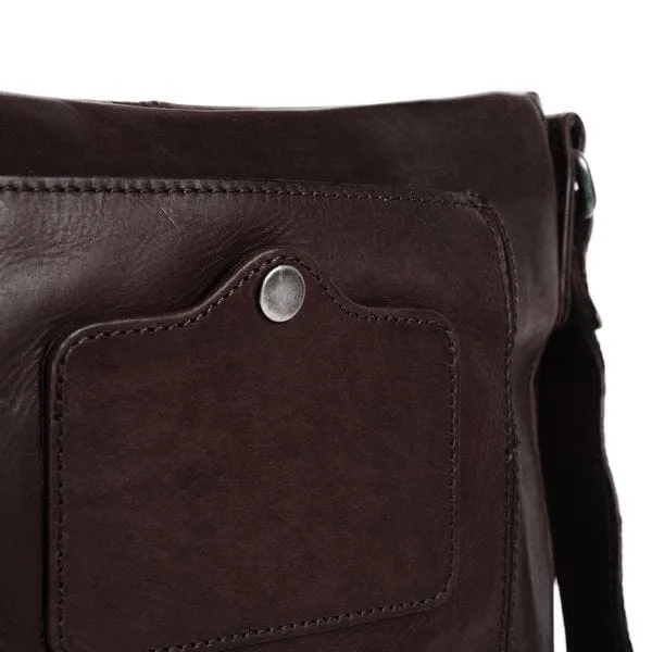 The Chesterfield Leather Shoulder Bag Brown Bodin