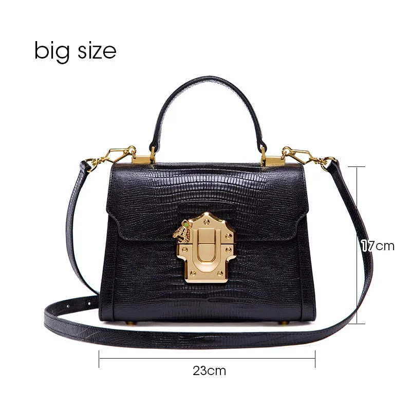 The Fashionista Luxury  Leather Crossbody Handbag