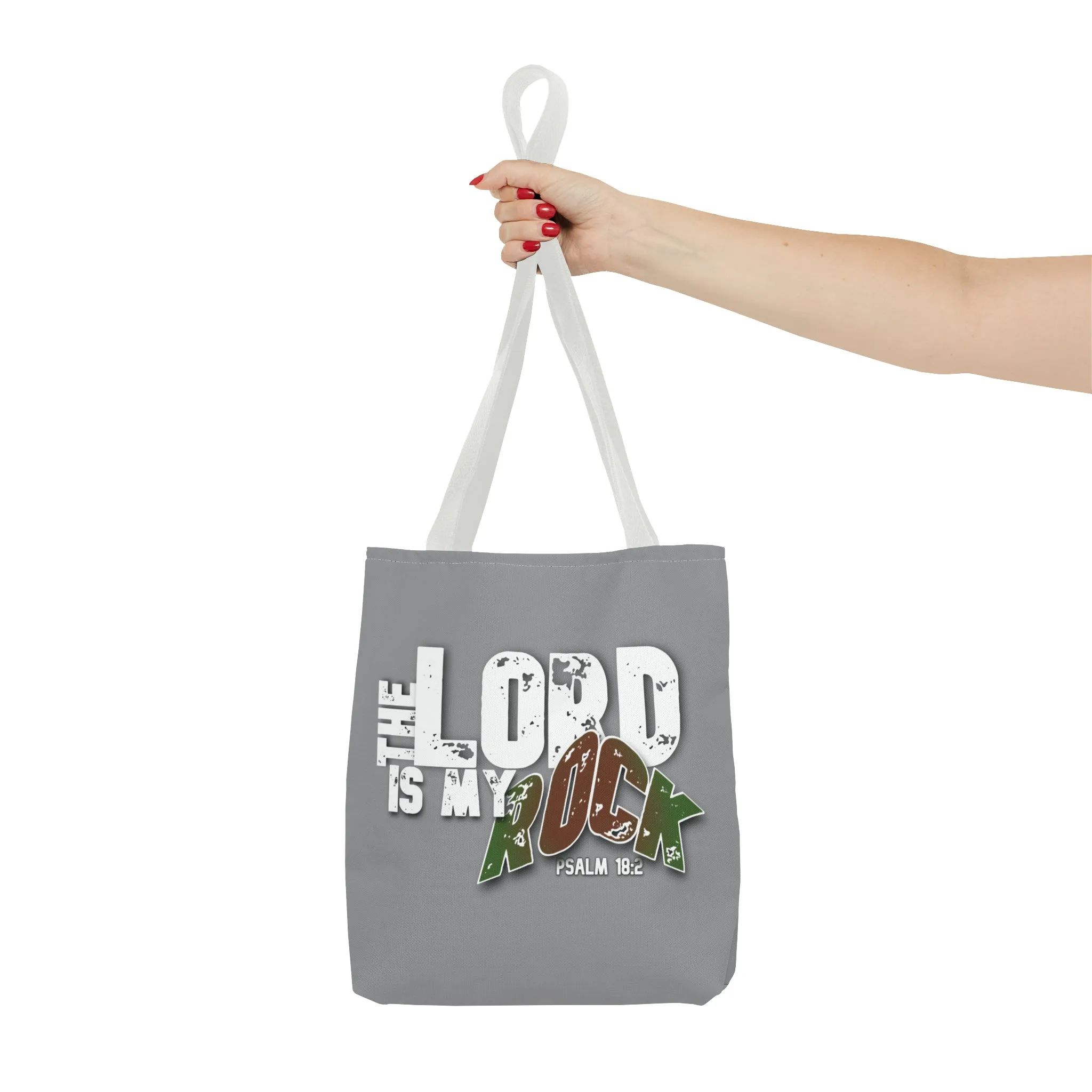 The LORD is My Rock Tote Bag (AOP)