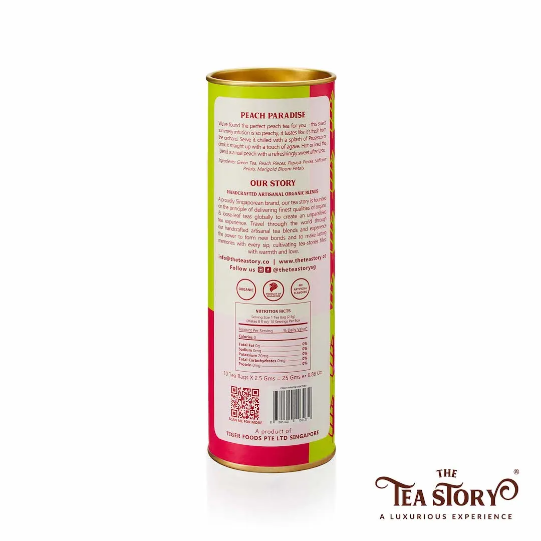 The Tea Story Peach Paradise Tea Tube