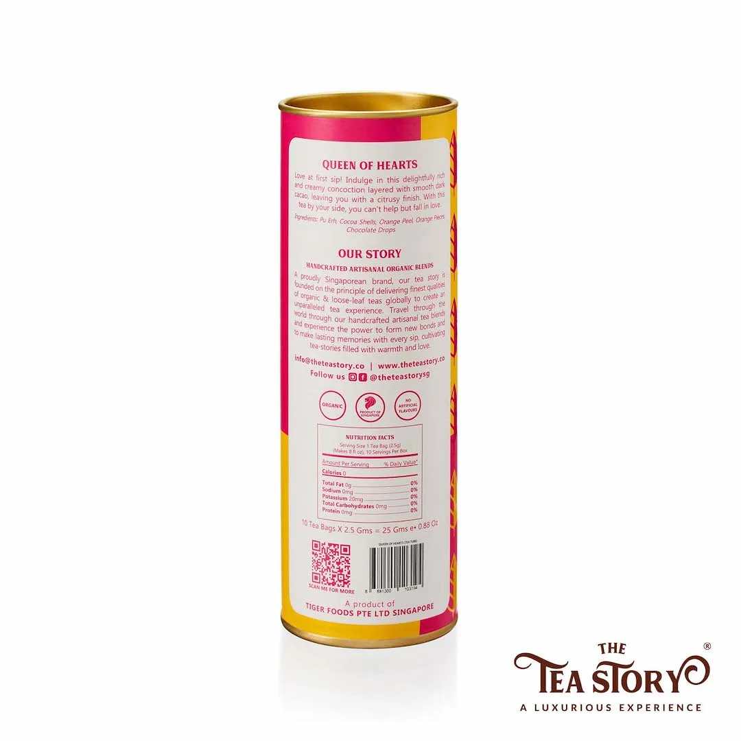 The Tea Story Queen of Hearts Tea Tube