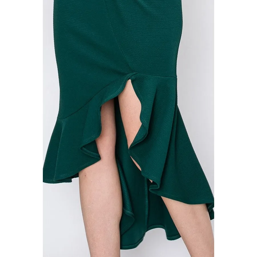 The Uptown LBD in Emerald Green