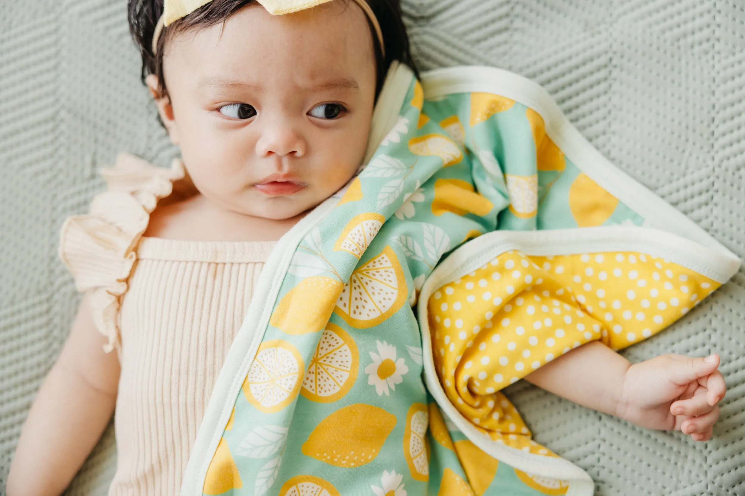 Three-Layer Security Blanket Set - Lemon