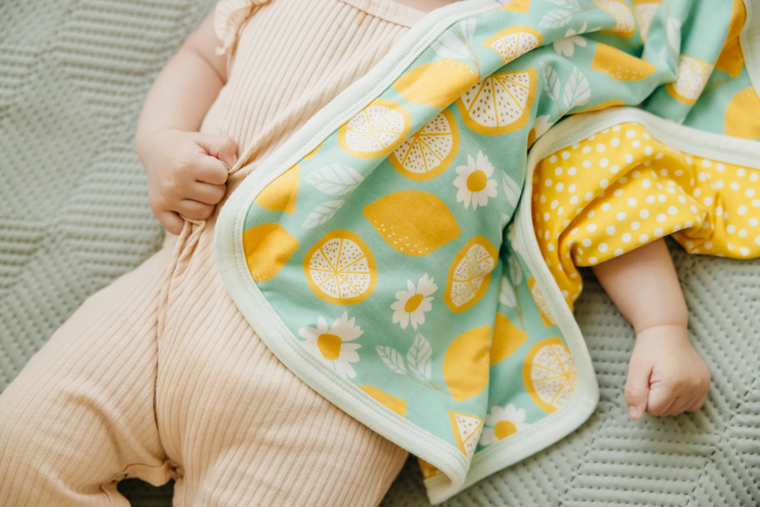 Three-Layer Security Blanket Set - Lemon