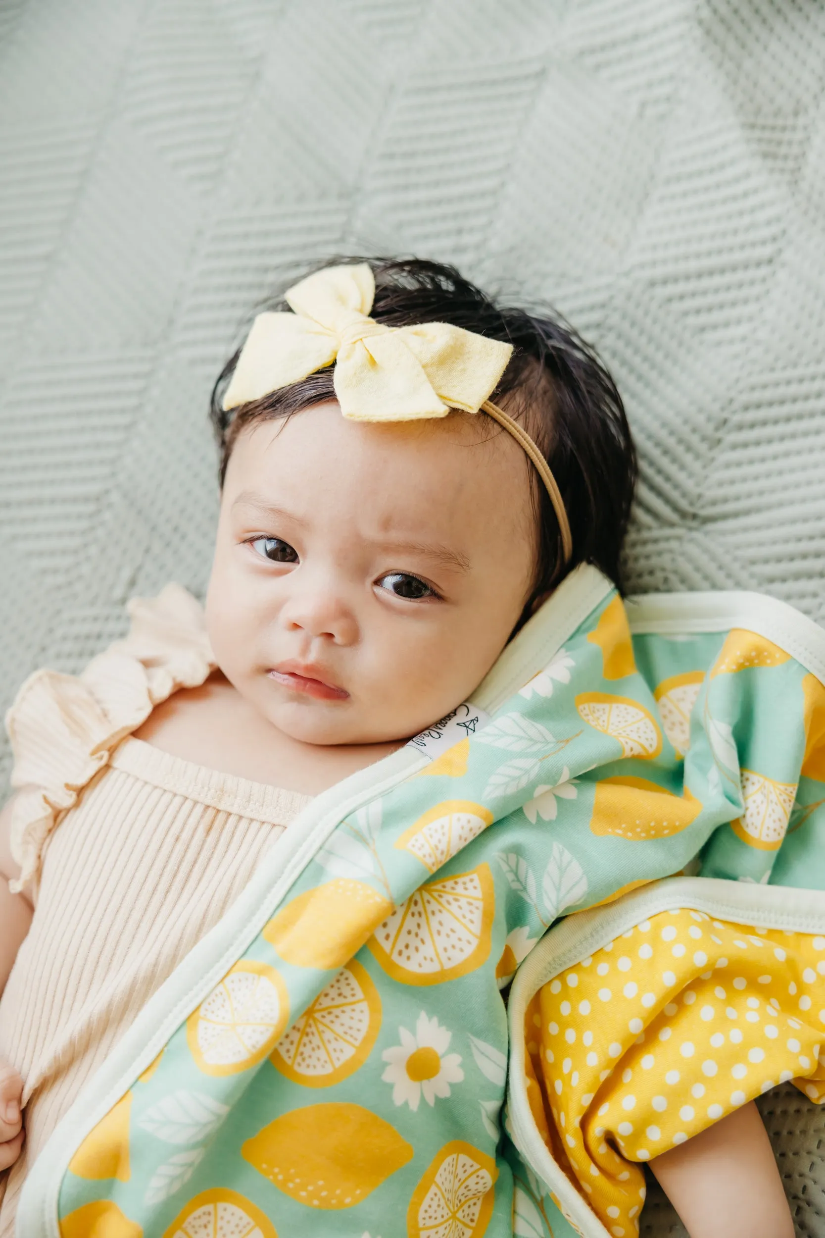 Three-Layer Security Blanket Set - Lemon