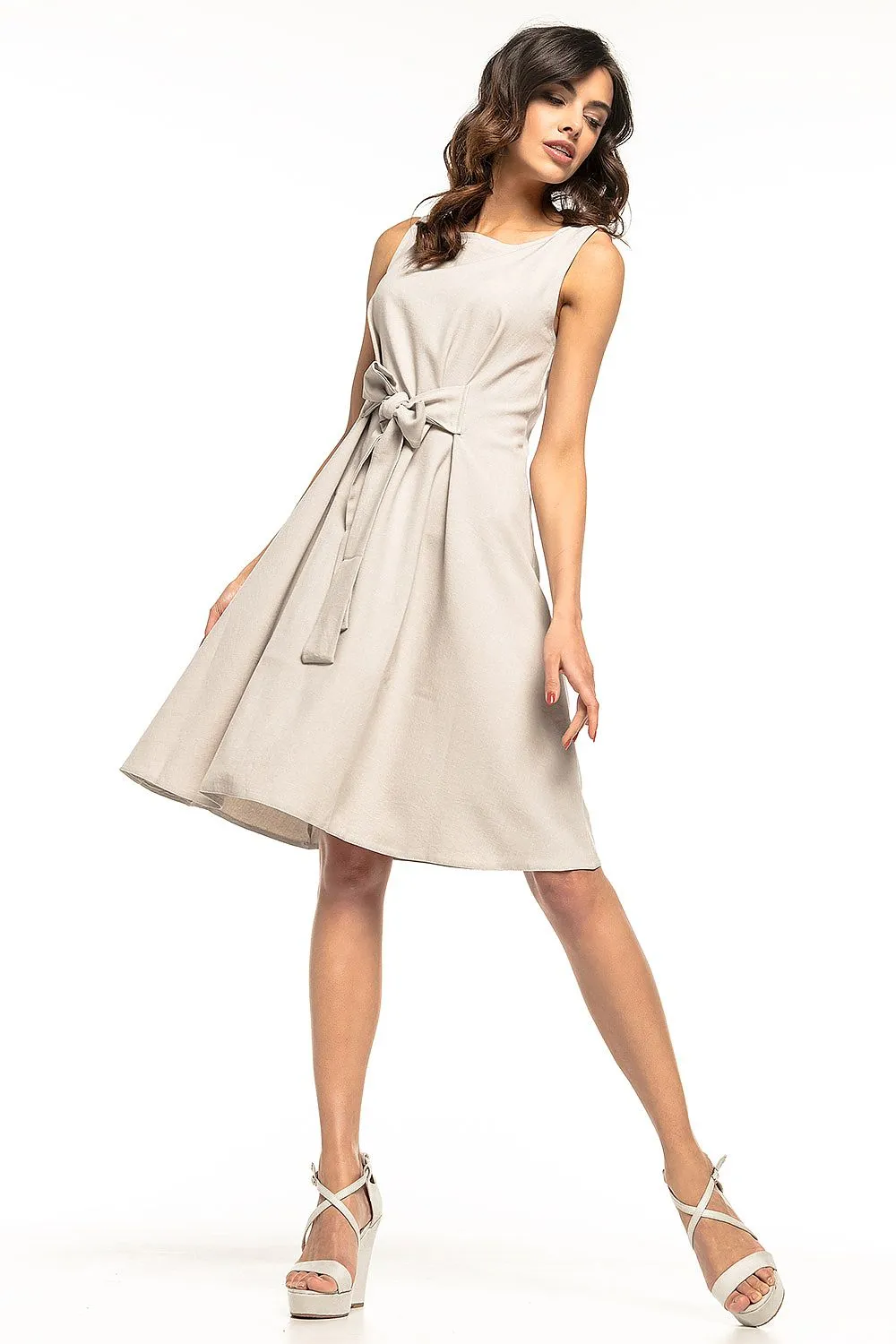Tie-Front A-Line Summer Dress