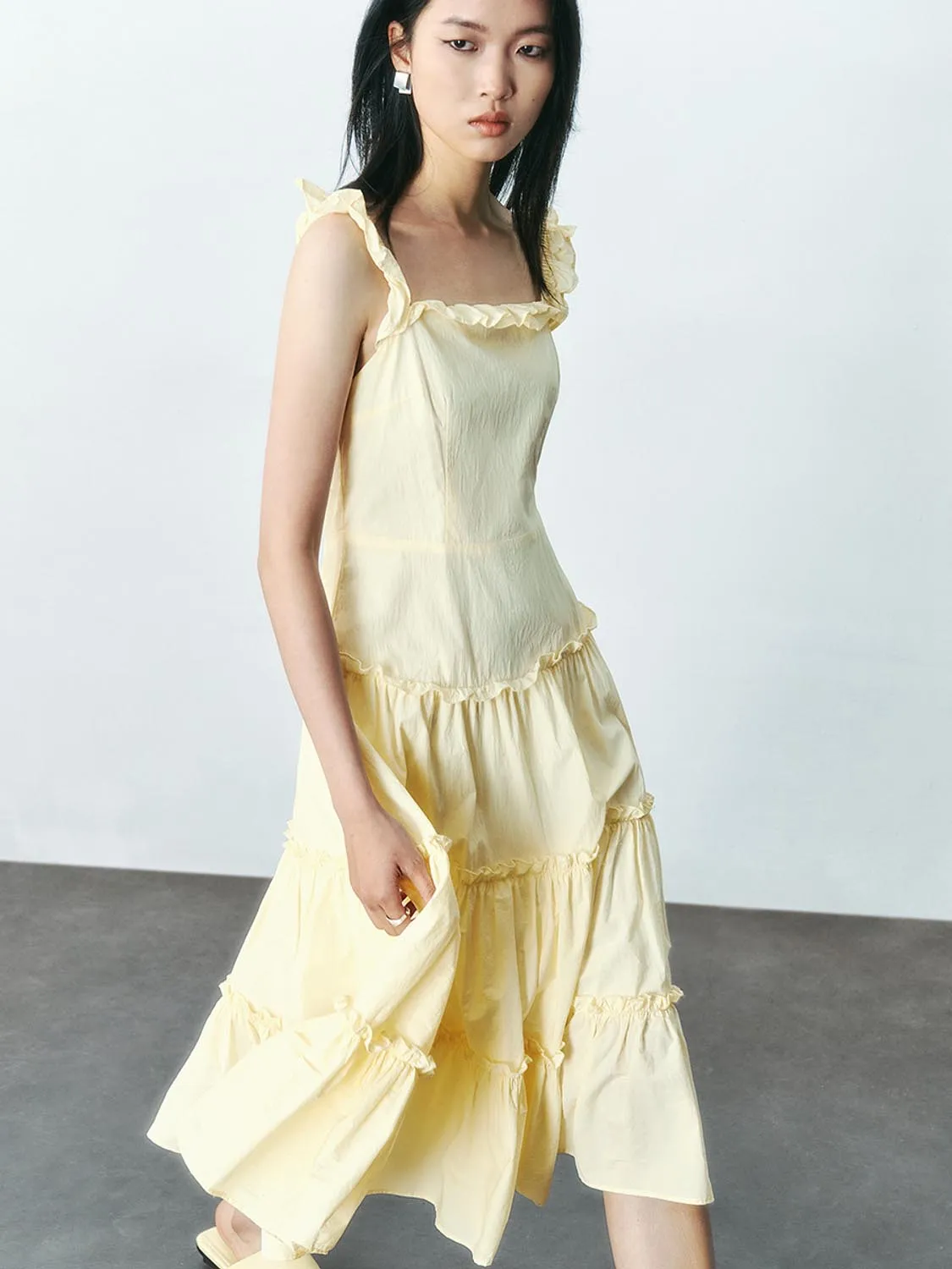 Tiered Cami A-Line Dresses