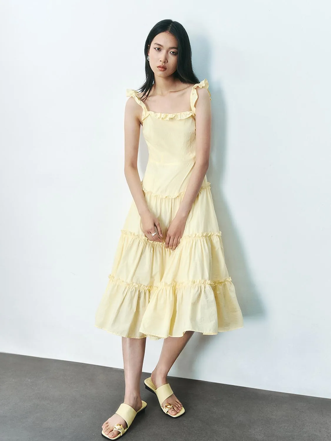 Tiered Cami A-Line Dresses