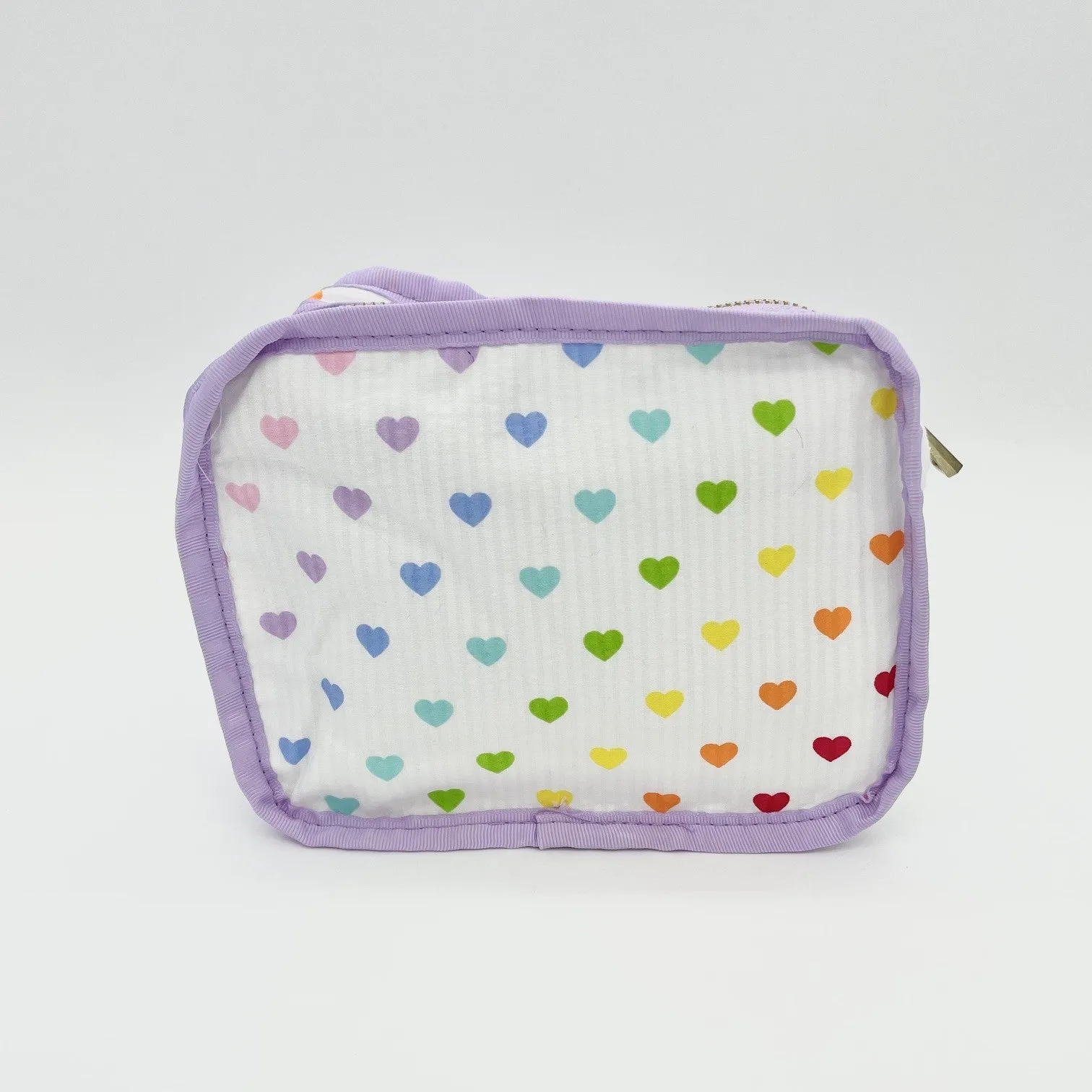 Tiny Hearts Seersucker Packing Cube Stacking Set