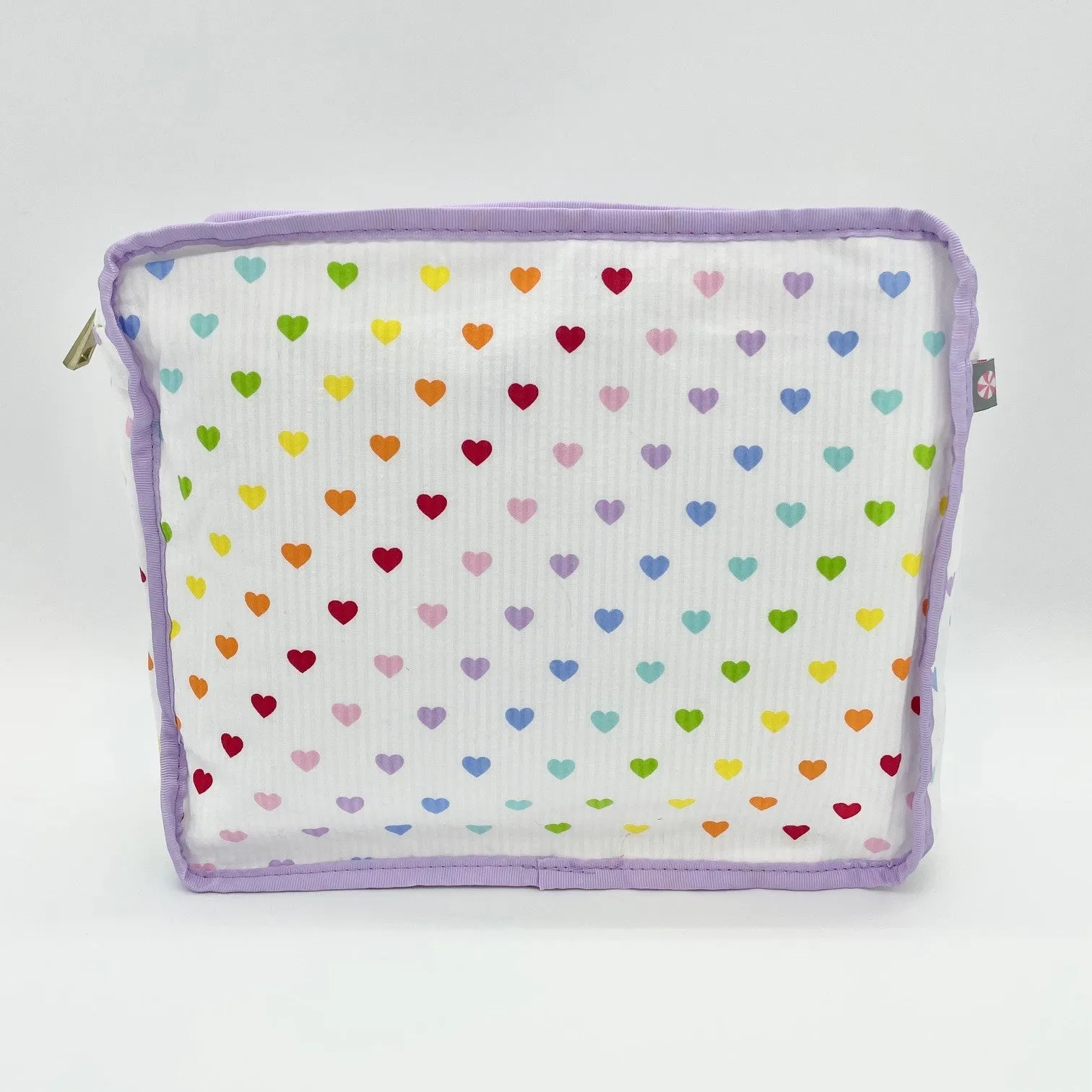 Tiny Hearts Seersucker Packing Cube Stacking Set