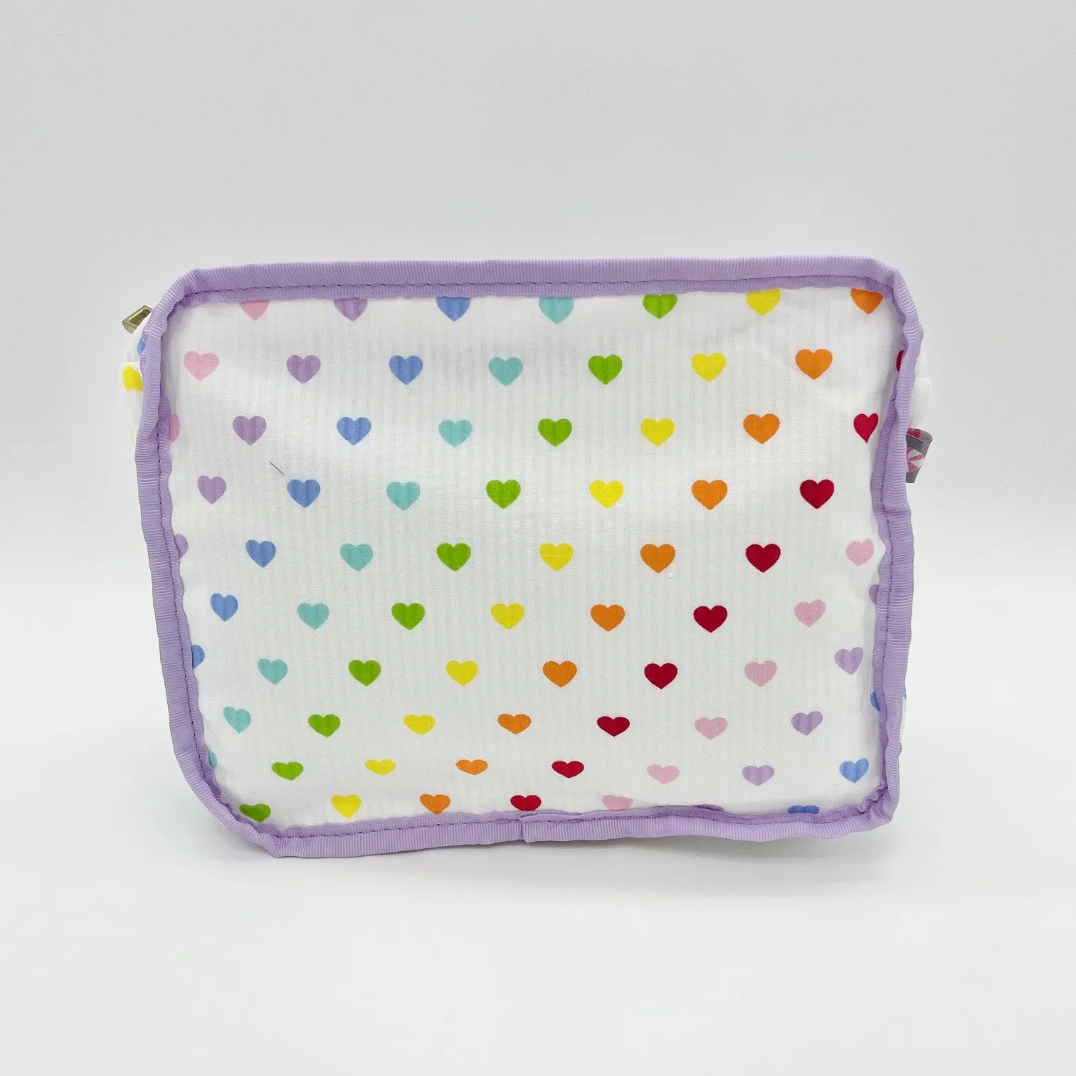 Tiny Hearts Seersucker Packing Cube Stacking Set