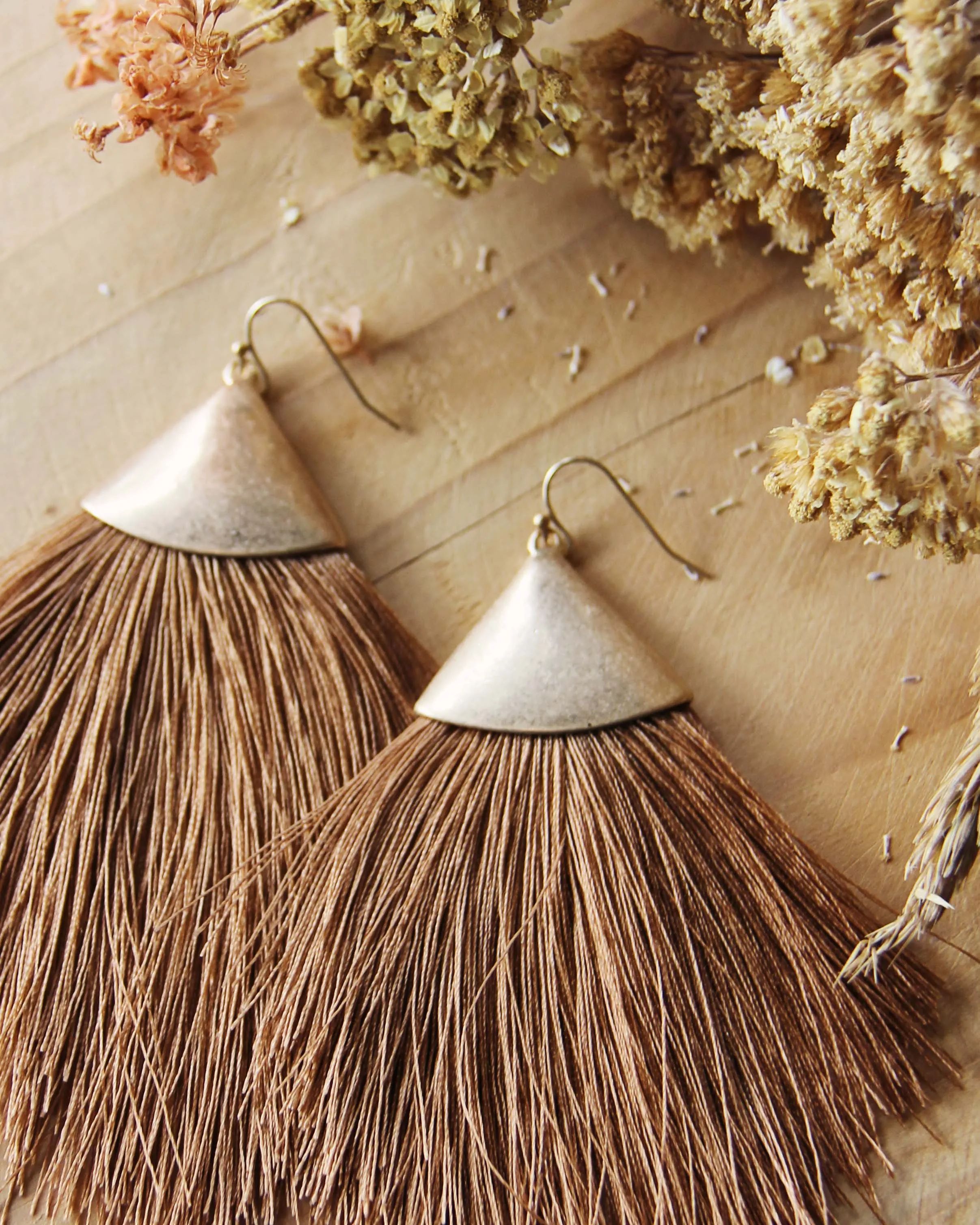 Tobacco Grass Earrings