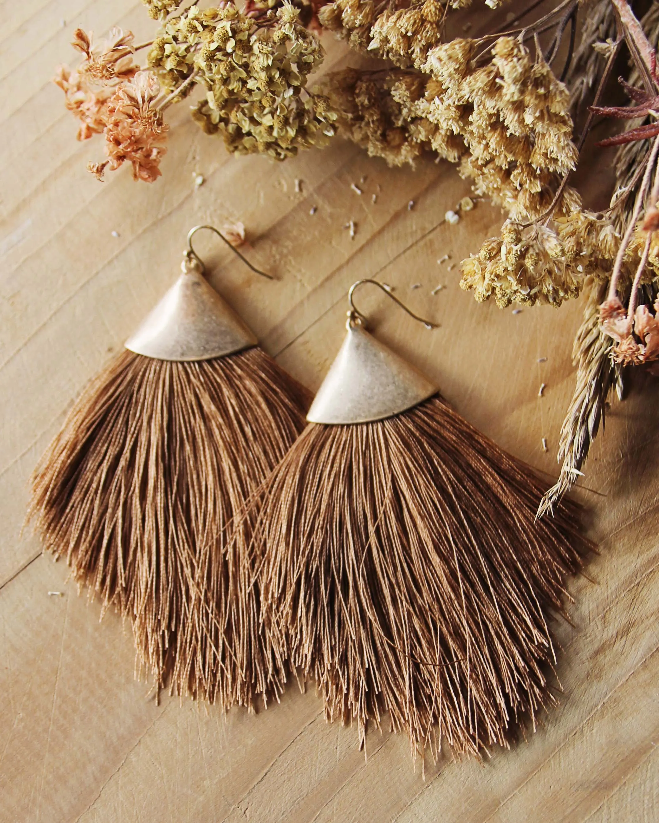 Tobacco Grass Earrings