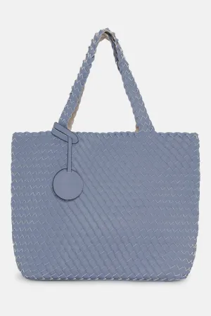 Tote Bag Flätad - Blue Cloud Egg White