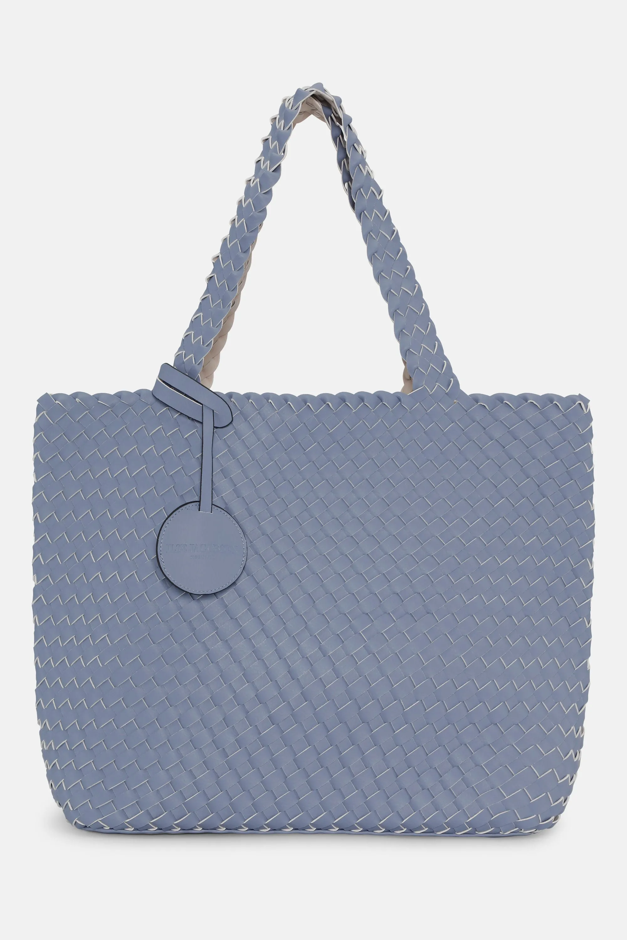 Tote Bag Flätad - Blue Cloud Egg White