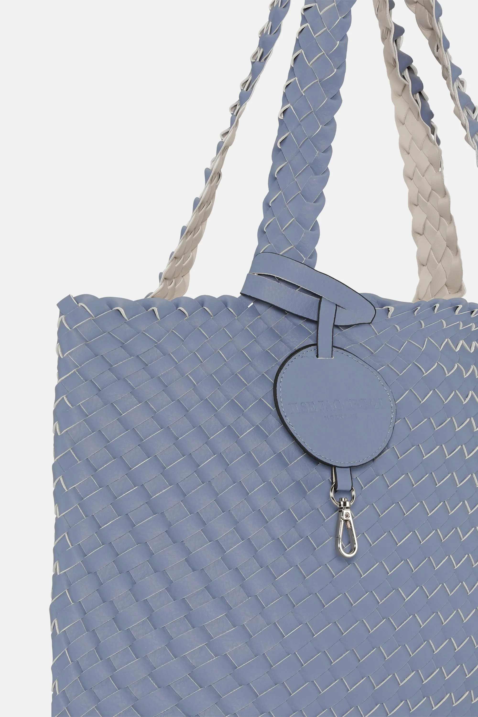 Tote Bag Flätad - Blue Cloud Egg White