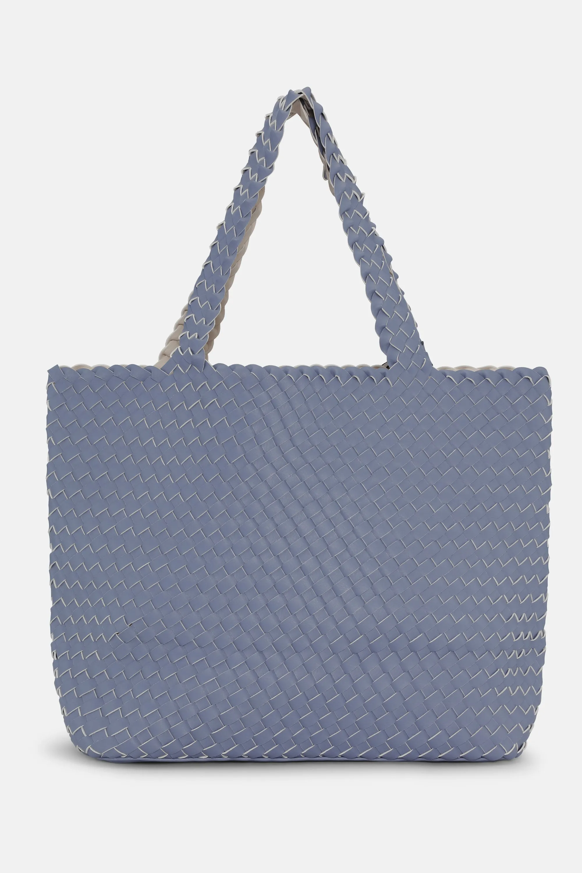 Tote Bag Flätad - Blue Cloud Egg White