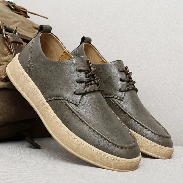 TrendMann Leder Freizeitschuhe für Männer
