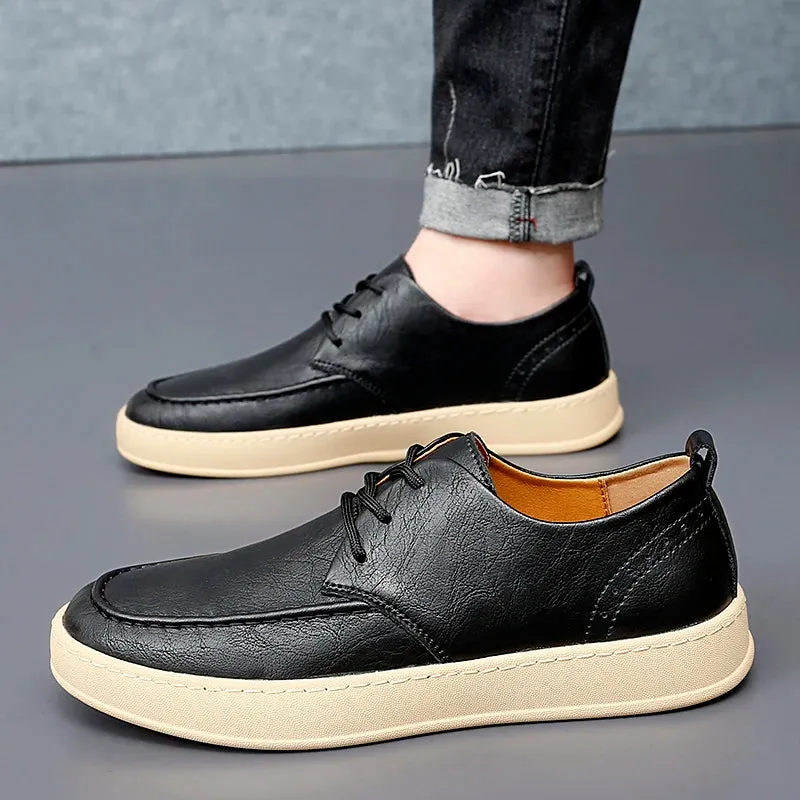 TrendMann Leder Freizeitschuhe für Männer