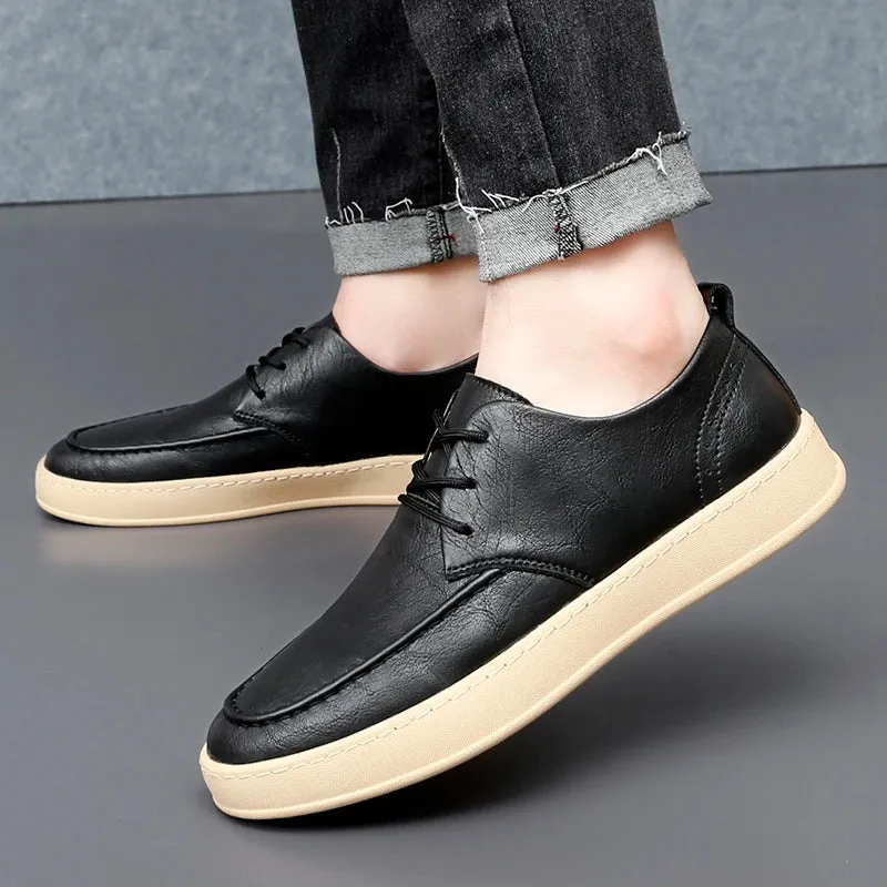 TrendMann Leder Freizeitschuhe für Männer