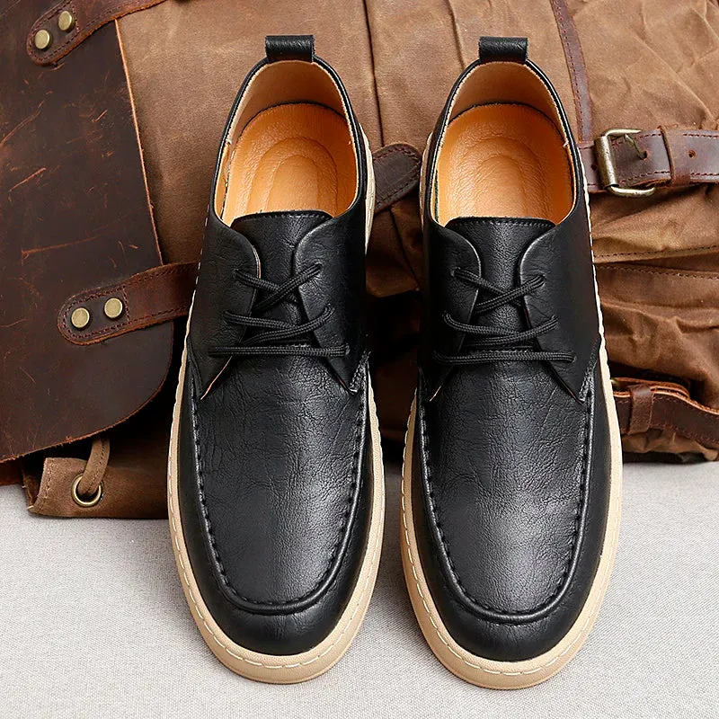 TrendMann Leder Freizeitschuhe für Männer