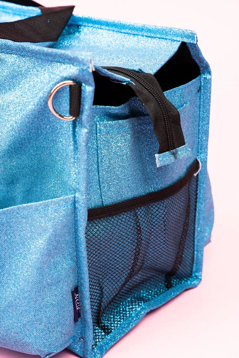 Turquoise Glitz & Glam Get Organized Tote