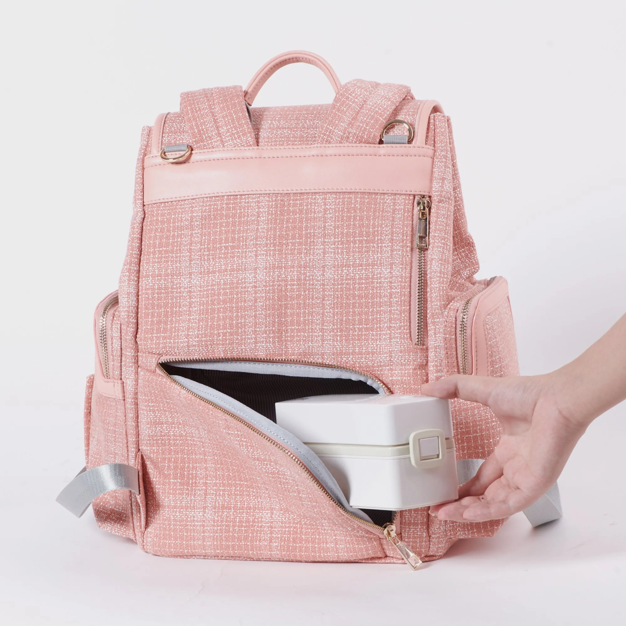 Tweed Diaper Backpack