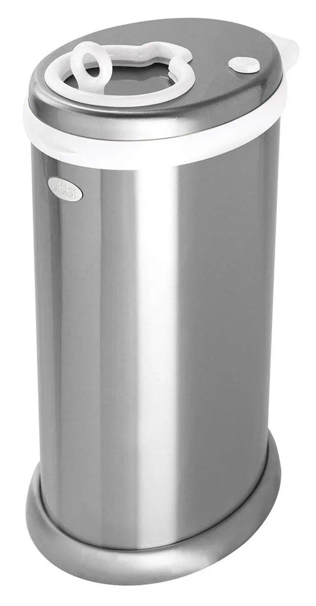 Ubbi Diaper Pail   Matte Open Water Bottle Bundle | Durable, Practical & Stylish