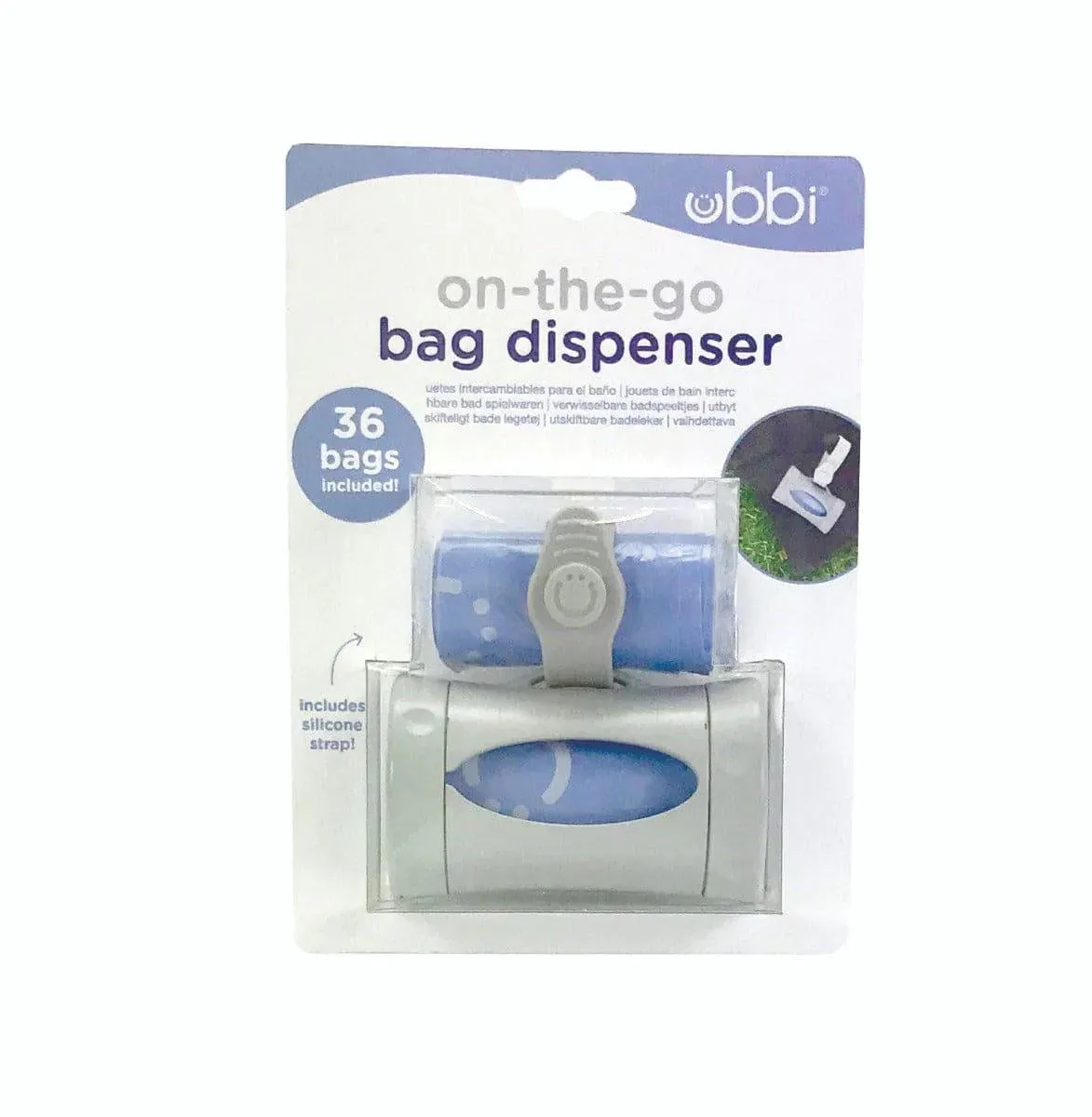 Ubbi On-the-Go Disposable Diaper Bag Dispenser - Grey