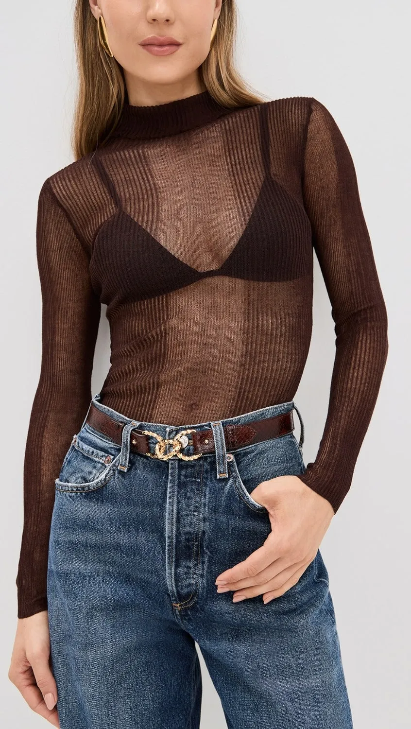 ULLA JOHNSON ESTI TWISTED LINKS BELT