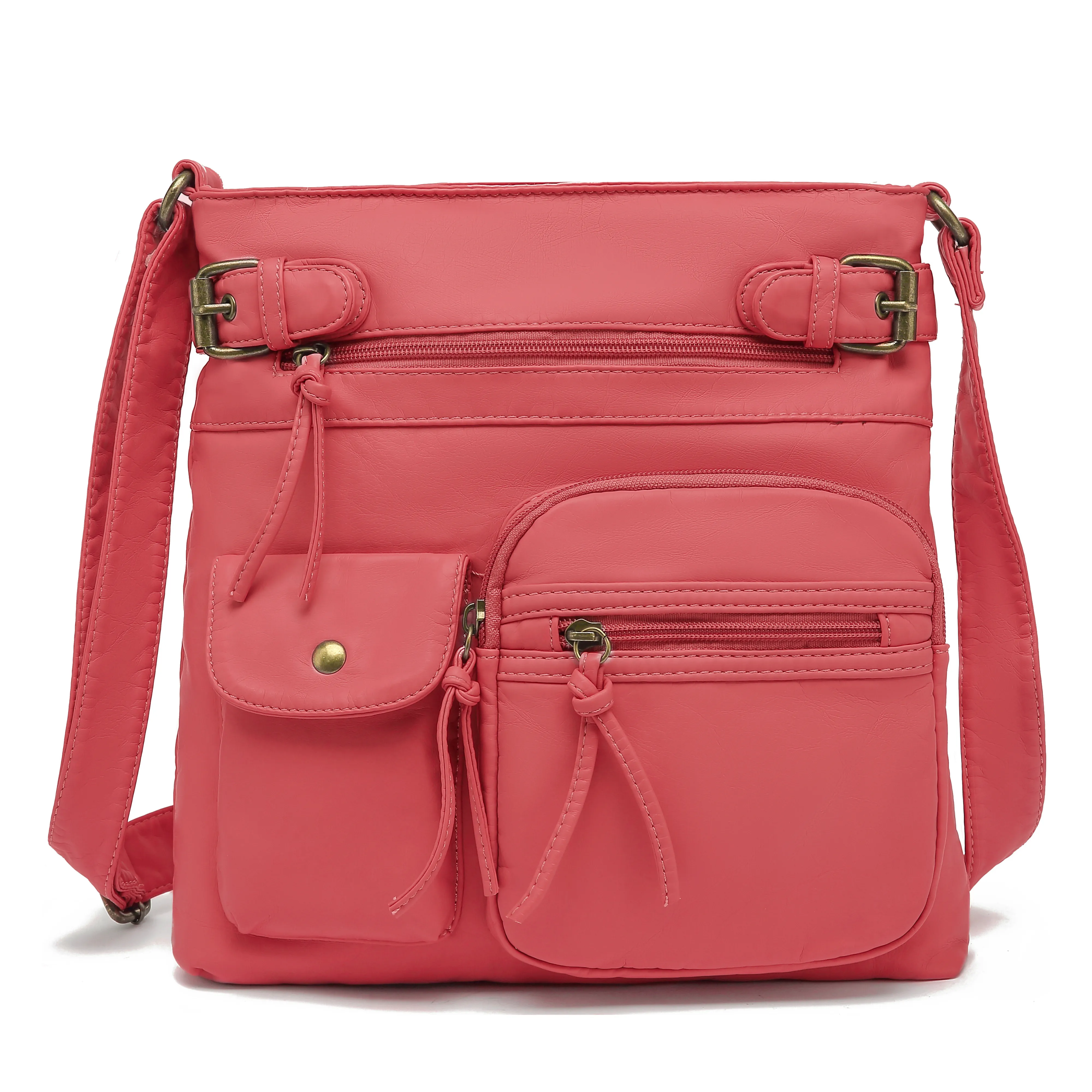 Ultra Soft Multi Pocket Crossbody Handbag H1833