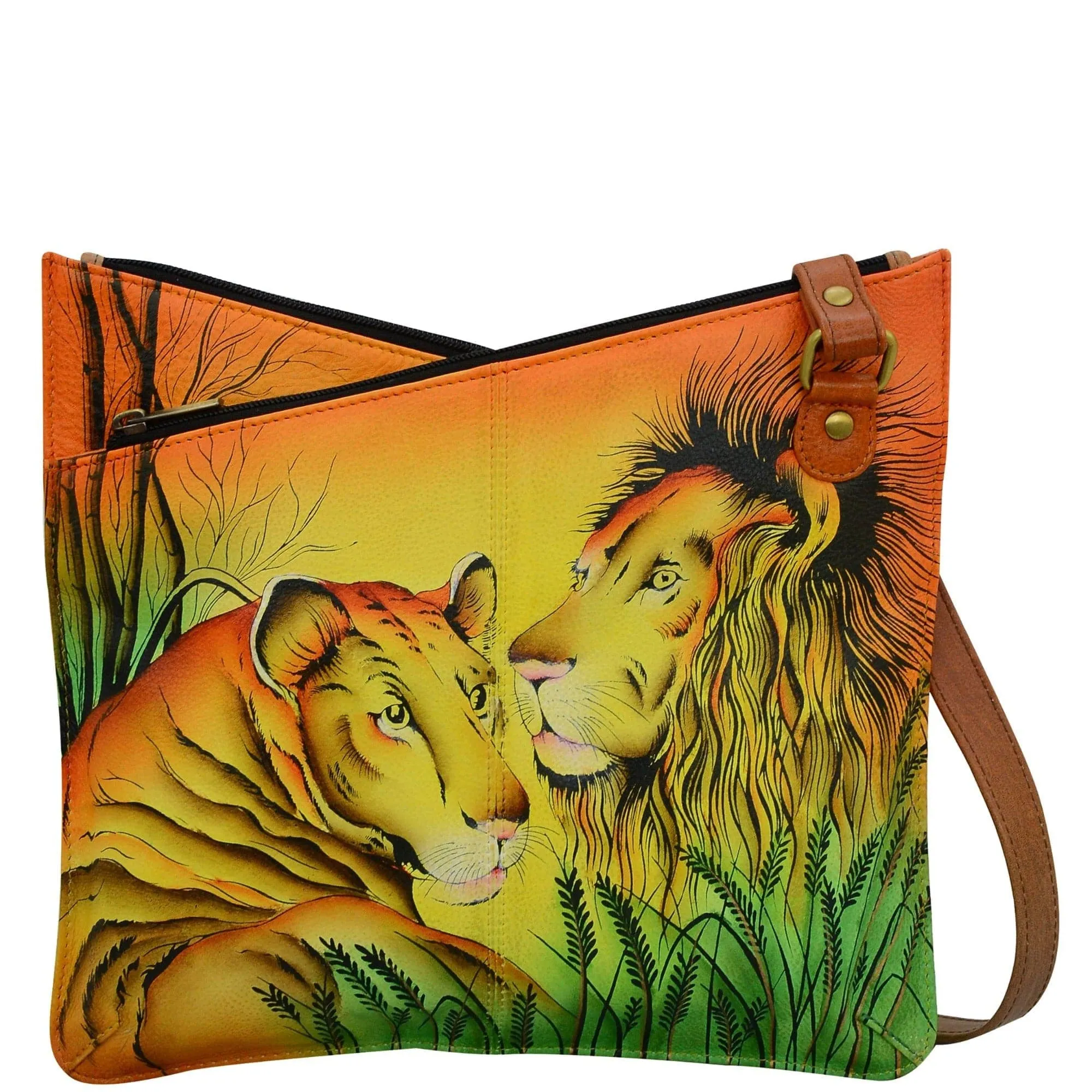 V Top Multi compartment Crossbody - 8326