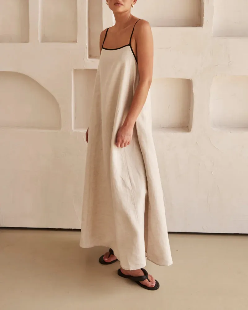 Vacation Suspenders Tube Top Maxi Dresses
