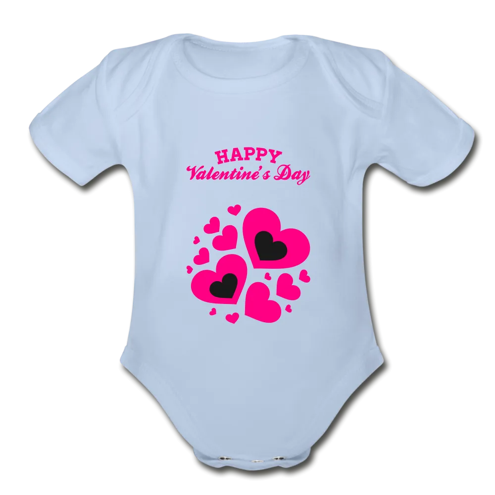 Valentine’s Organic Short Sleeve Baby Bodysuit